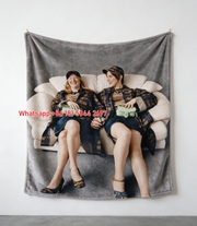 Coach Matching Outfit Flannel Throw Blanket for Sofa and Wall Decor C341